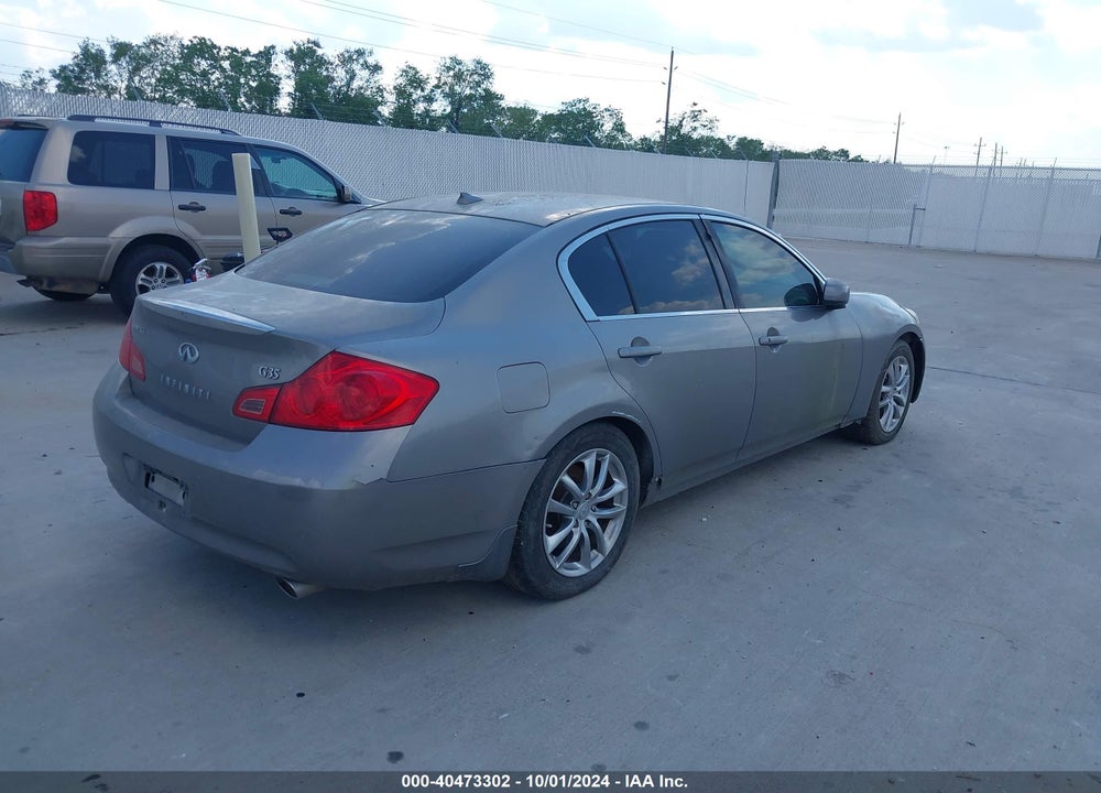 2008 INFINITI G35 JOURNEY VIN: JNKBV61E98M213054