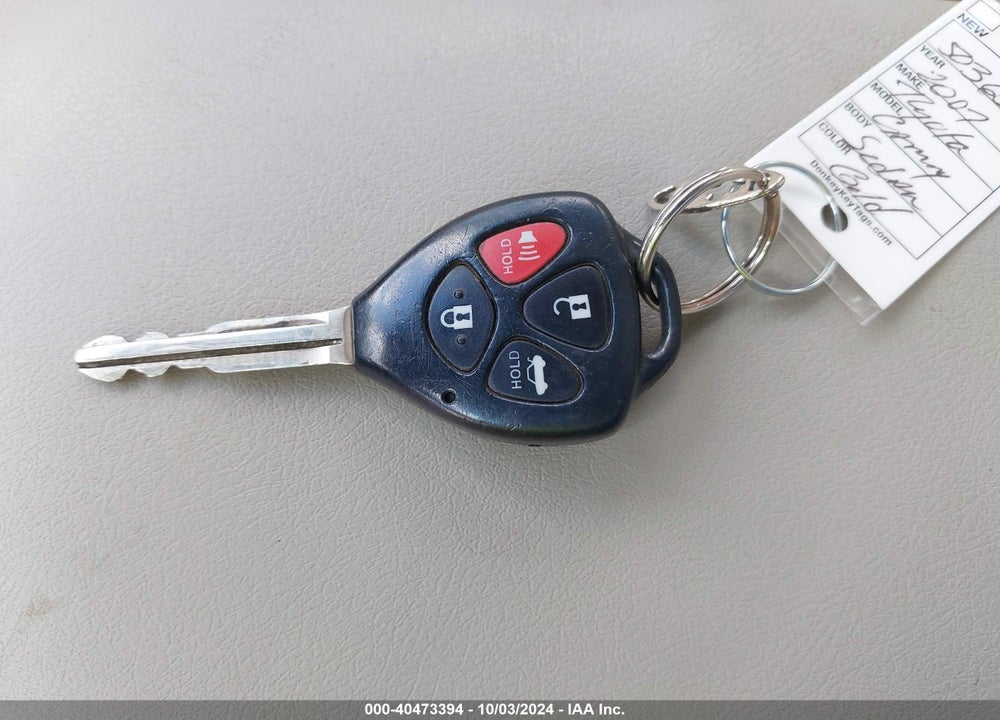 2007 TOYOTA CAMRY LE VIN: 4T1BE46K17U503657
