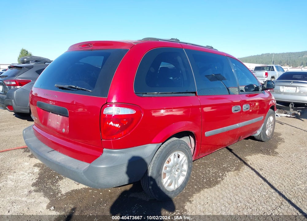 2007 DODGE CARAVAN SE VIN: 1D4GP25E97B207644