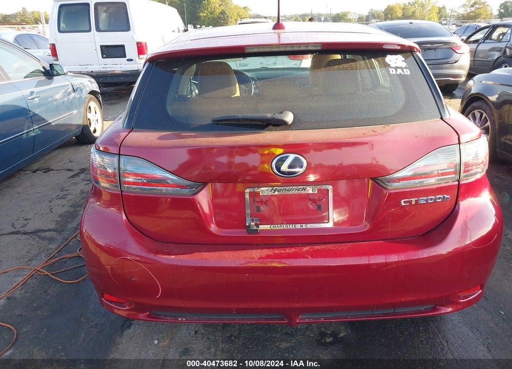 2011 LEXUS CT 200H PREMIUM VIN: JTHKD5BH2B2013366