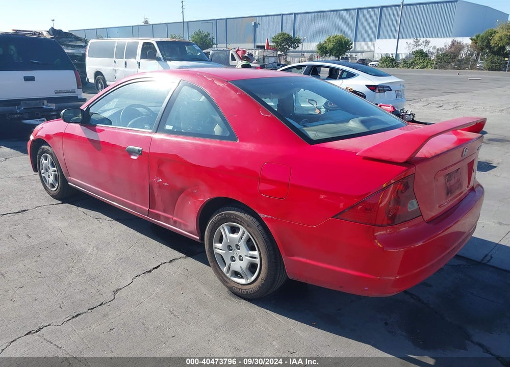 2001 HONDA CIVIC LX VIN: 1HGEM215X1L041768