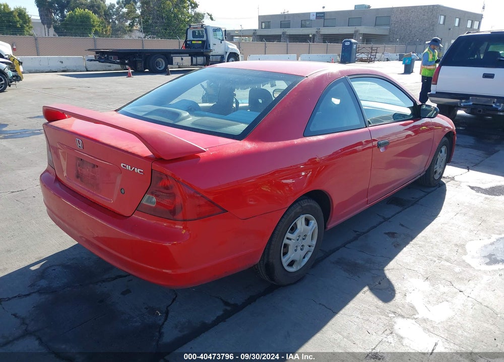 2001 HONDA CIVIC LX VIN: 1HGEM215X1L041768