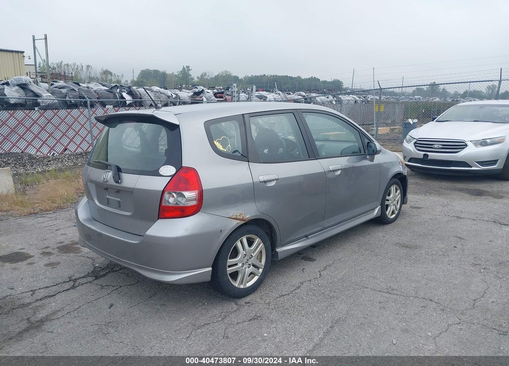 2008 HONDA FIT SPORT VIN: JHMGD38658S023687