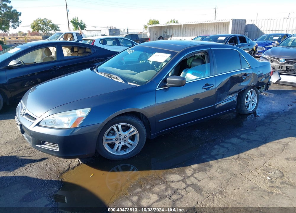 2007 HONDA ACCORD 2.4 EX VIN: 1HGCM56897A195842