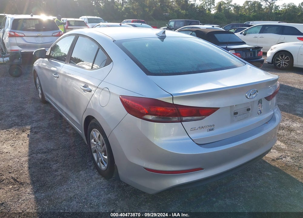 2017 HYUNDAI ELANTRA SE VIN: KMHD74LF3HU381072