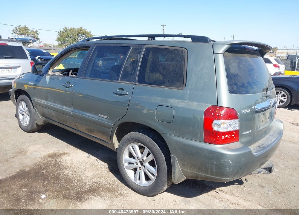 2007 TOYOTA HIGHLANDER HYBRID LIMITED V6 VIN: JTEEW21A570048333