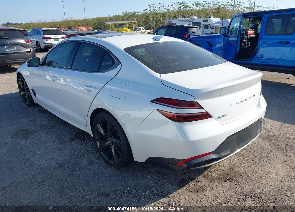 2023 GENESIS G70 2.0T RWD VIN: KMTG34TA8PU133398