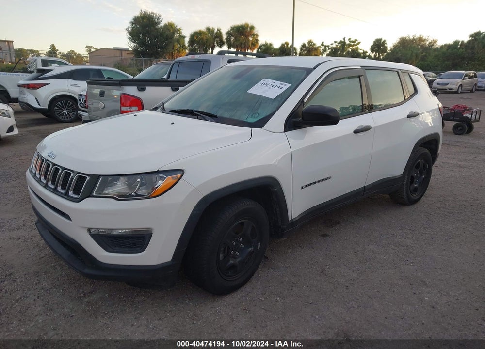 2018 JEEP COMPASS SPORT FWD VIN: 3C4NJCAB3JT227112