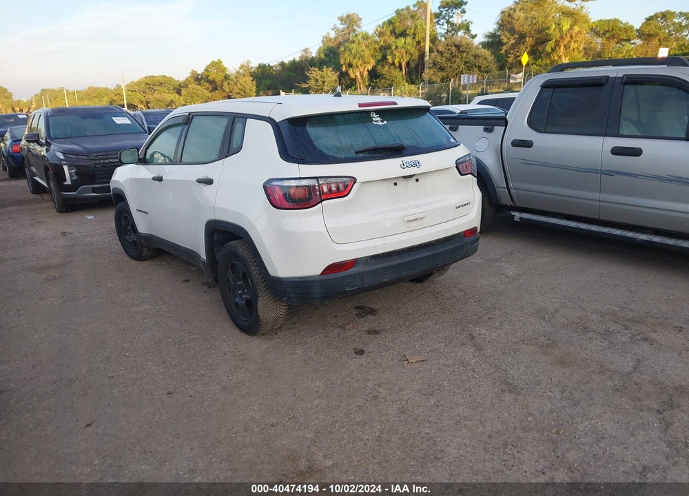 2018 JEEP COMPASS SPORT FWD VIN: 3C4NJCAB3JT227112