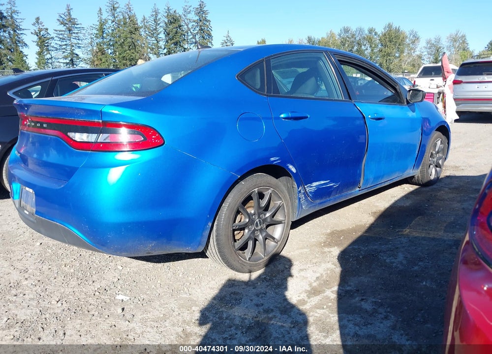 2015 DODGE DART SE VIN: 1C3CDFAA4FD434326