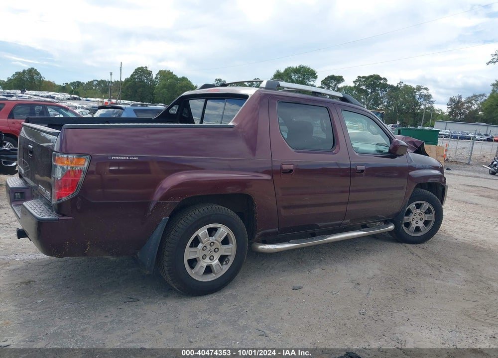2008 HONDA RIDGELINE RTL VIN: 2HJYK16528H519642