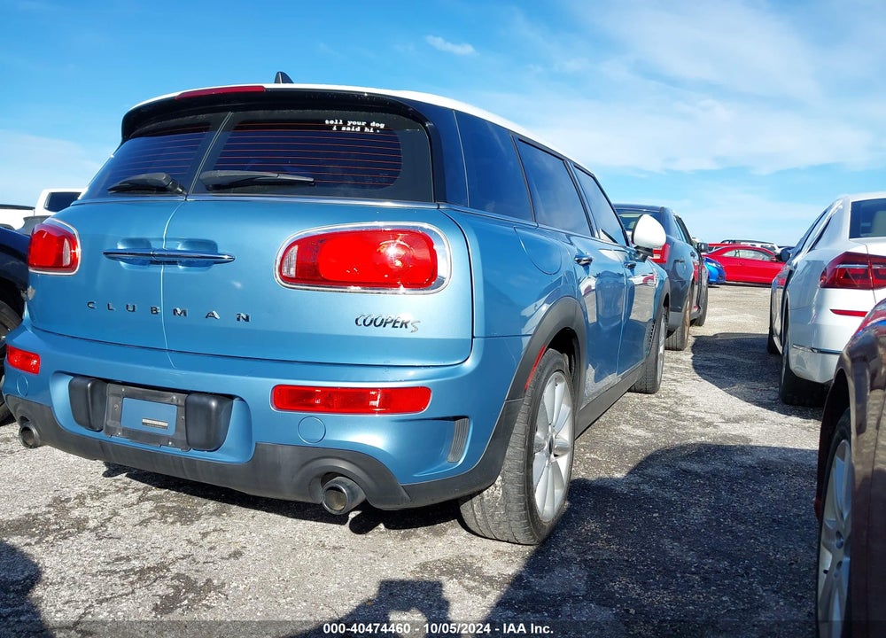 2017 MINI CLUBMAN COOPER S VIN: WMWLN9C33H2E50427