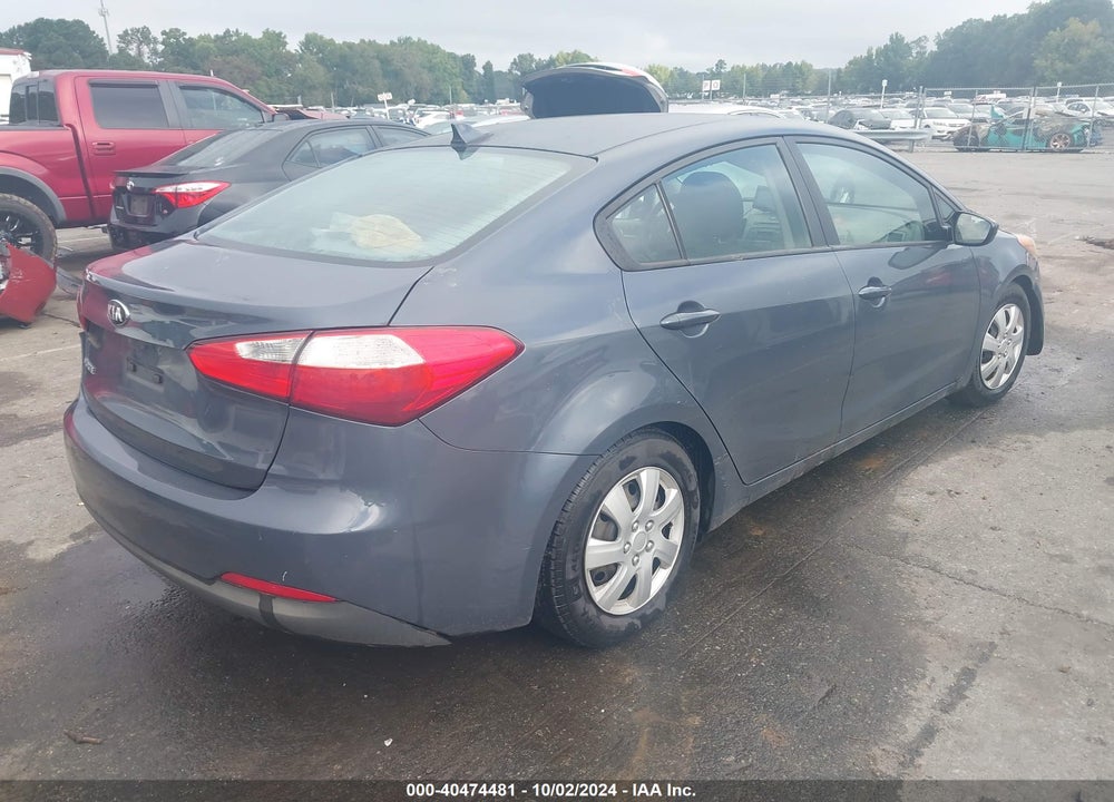 2016 KIA FORTE LX VIN: KNAFK4A63G5567117