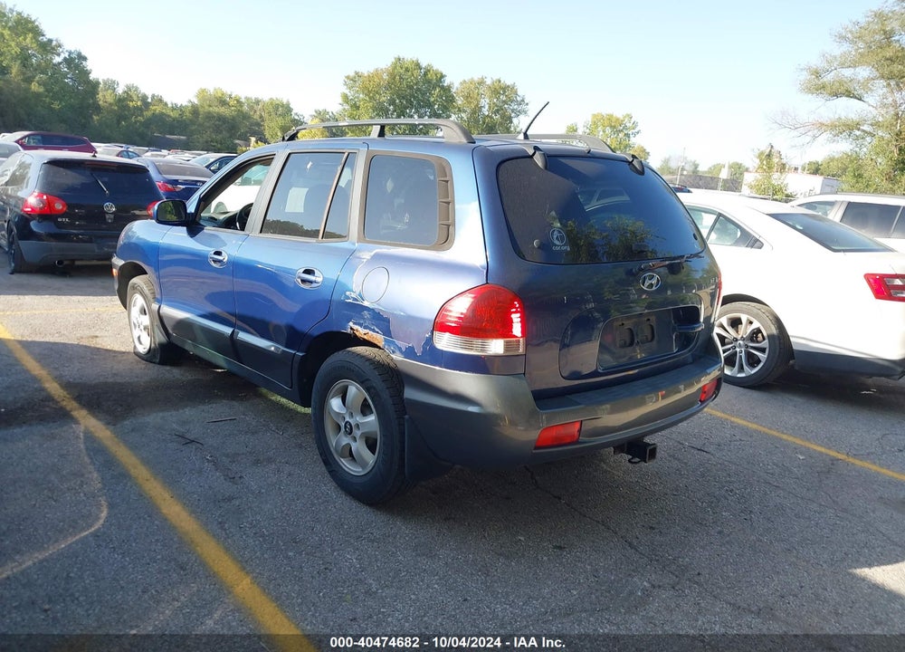 2006 HYUNDAI SANTA FE GLS VIN: KM8SC13D66U089624