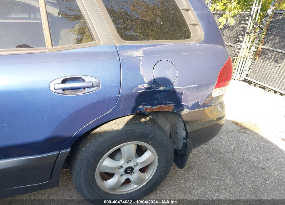 2006 HYUNDAI SANTA FE GLS VIN: KM8SC13D66U089624