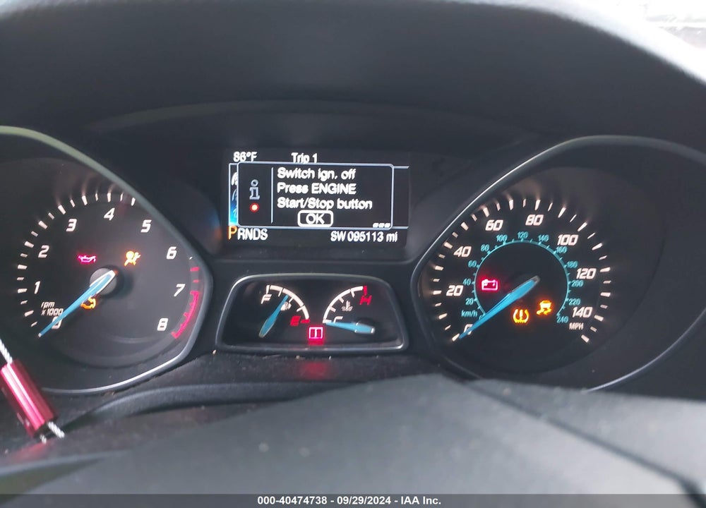 2014 FORD FOCUS TITANIUM VIN: 1FADP3N29EL458267