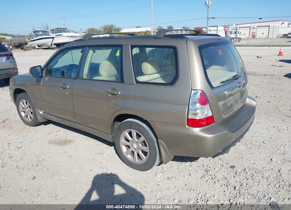 2008 SUBARU FORESTER 2.5X VIN: JF1SG65678H728454