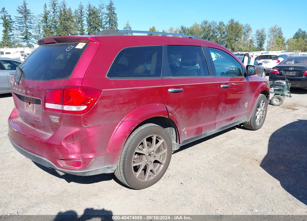 2011 DODGE JOURNEY CREW VIN: 3D4PG3FG6BT536041