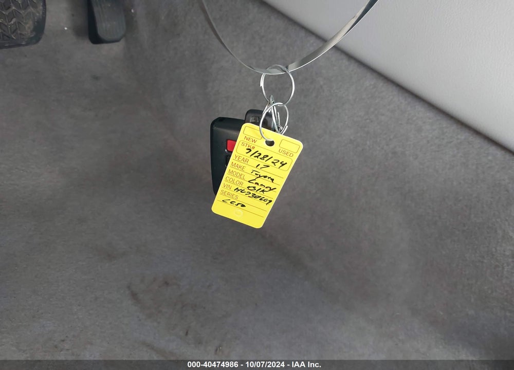 2017 TOYOTA CAMRY XLE VIN: 4T1BF1FK0HU730609