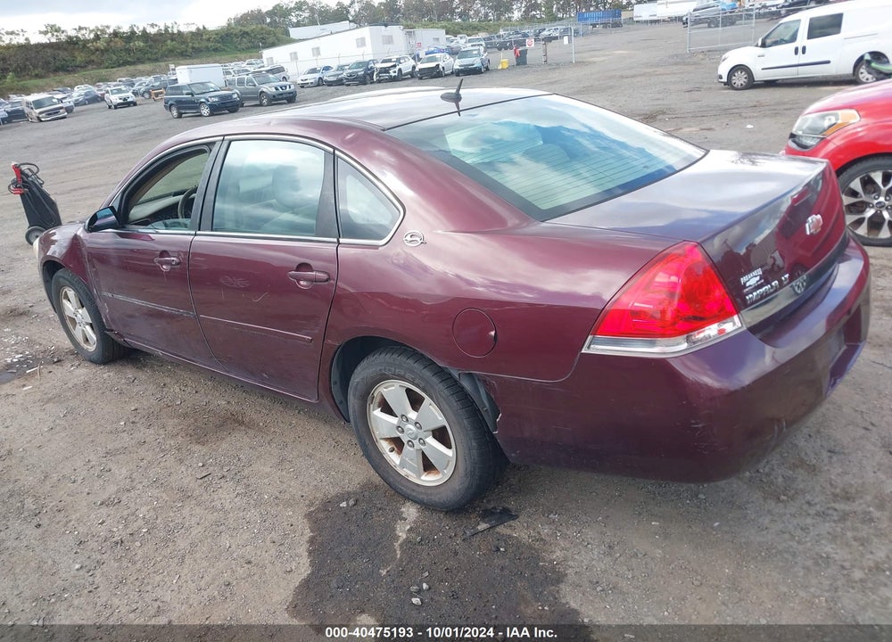 2007 CHEVROLET IMPALA LT VIN: 2G1WT58NX79163147