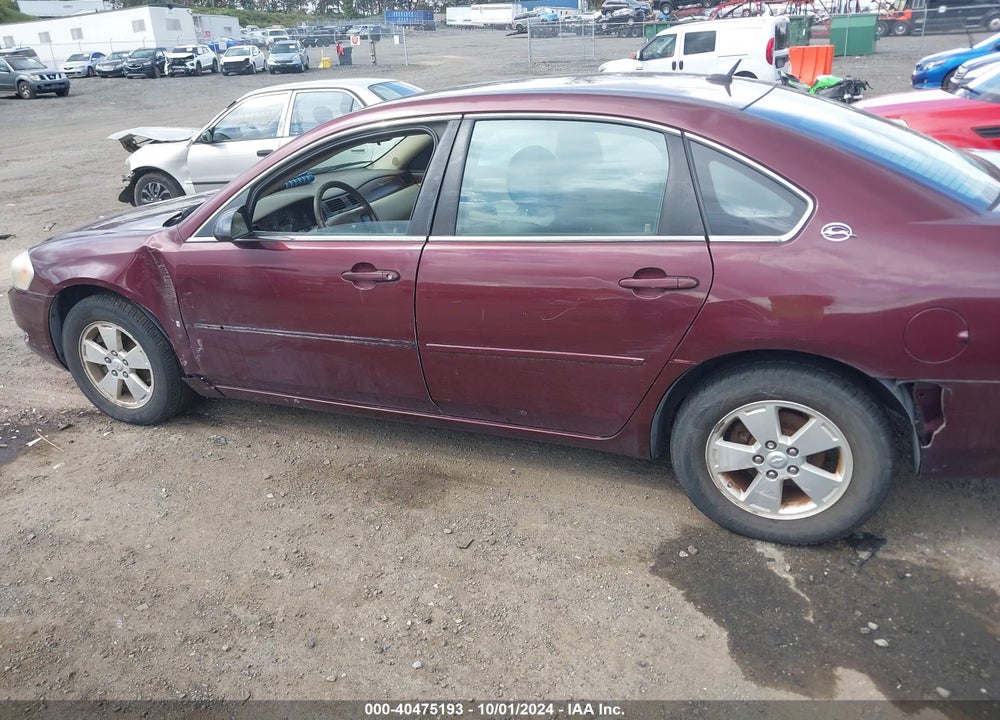 2007 CHEVROLET IMPALA LT VIN: 2G1WT58NX79163147