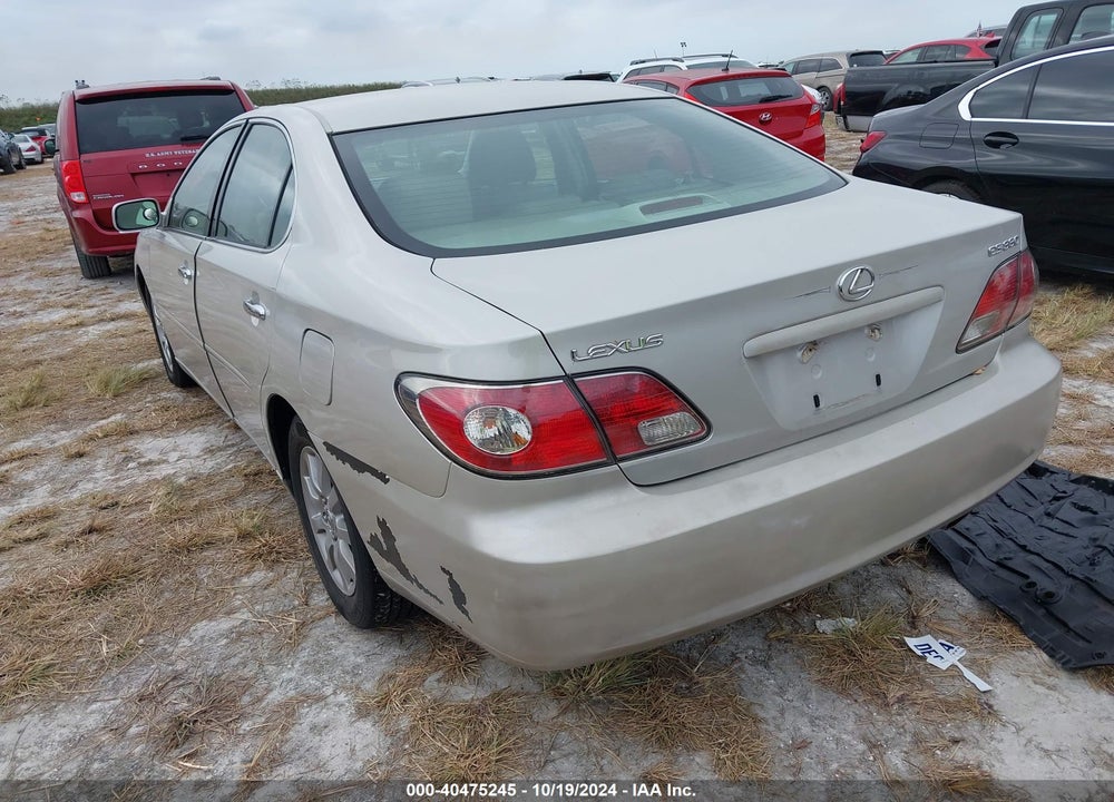 2004 LEXUS ES 330 VIN: JTHBA30GX45002530