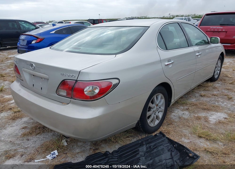 2004 LEXUS ES 330 VIN: JTHBA30GX45002530