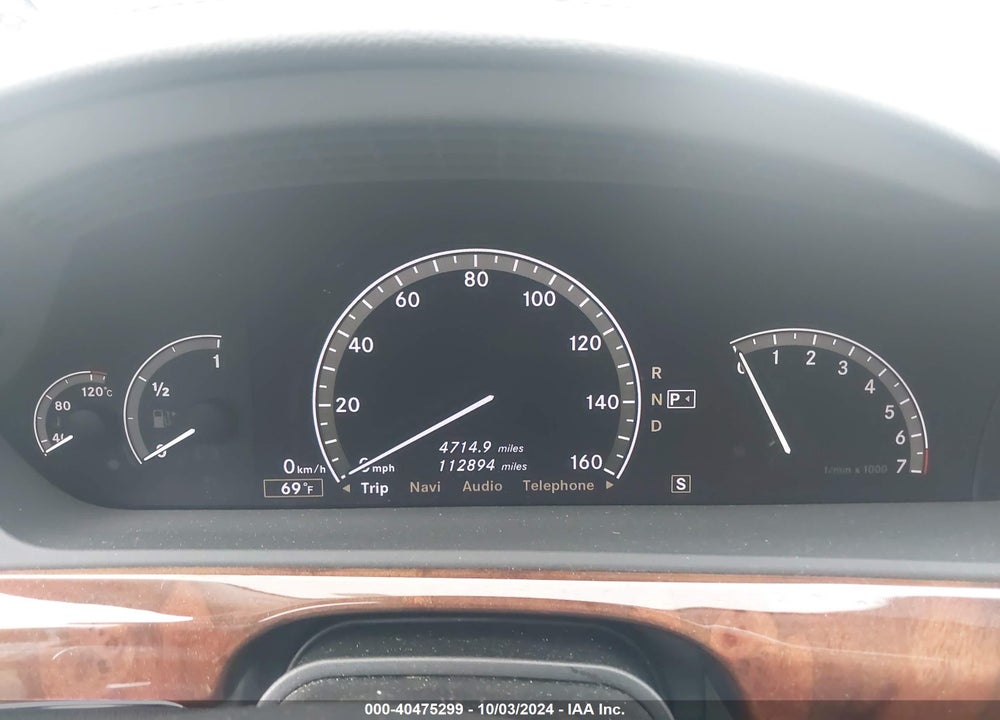 2007 MERCEDES-BENZ S 550 VIN: WDDNG71X57A059710