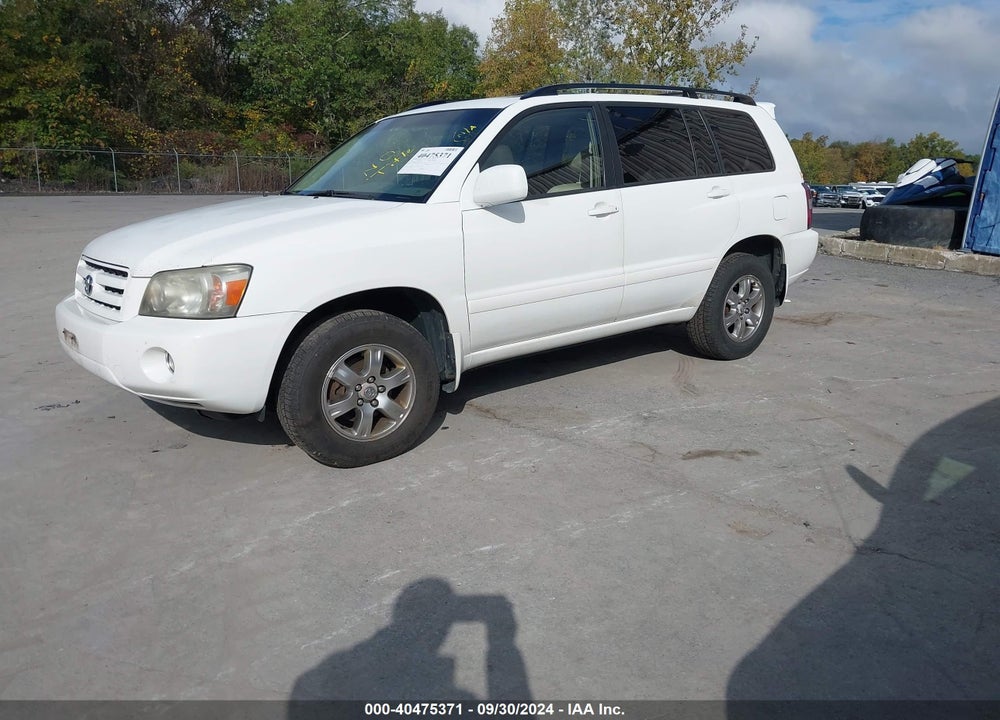 2007 TOYOTA HIGHLANDER V6 VIN: JTEEP21A870205057