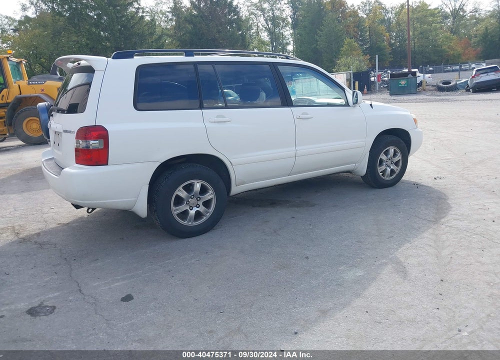 2007 TOYOTA HIGHLANDER V6 VIN: JTEEP21A870205057