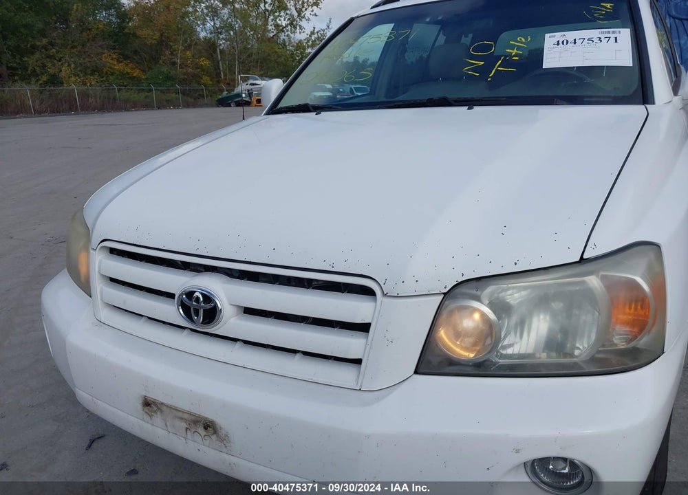 2007 TOYOTA HIGHLANDER V6 VIN: JTEEP21A870205057