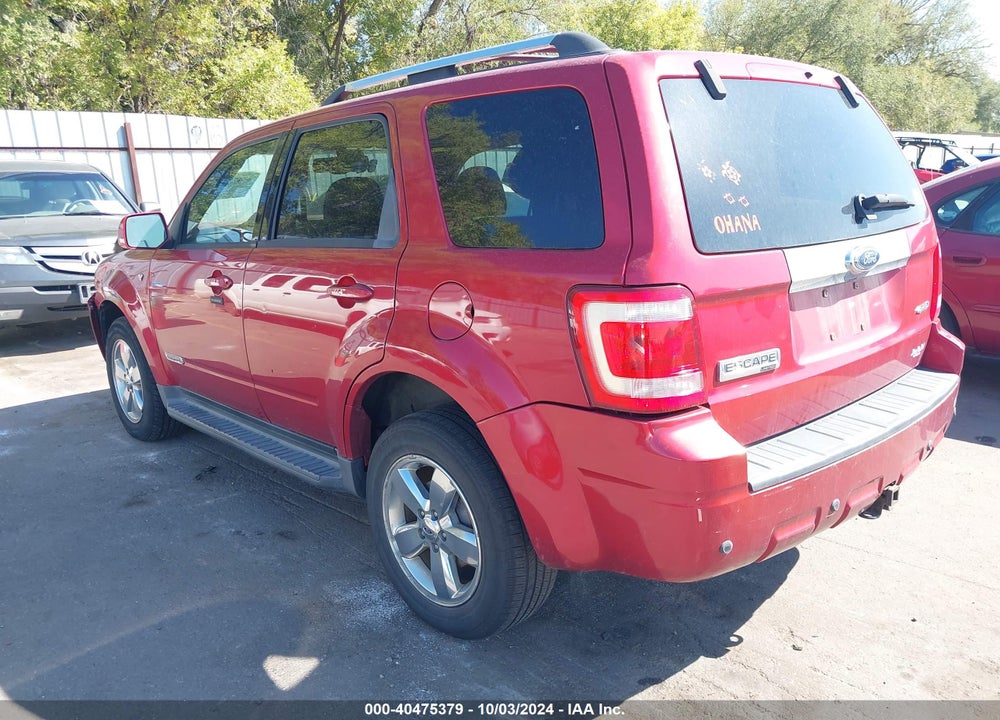 2008 FORD ESCAPE LIMITED VIN: 1FMCU94148KE85988