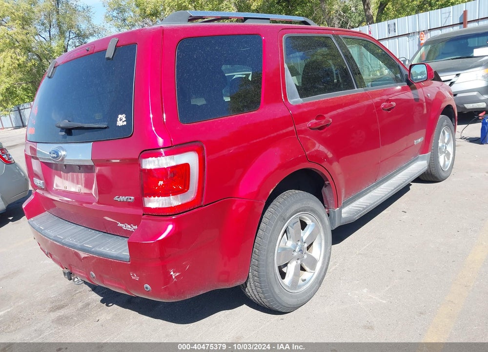 2008 FORD ESCAPE LIMITED VIN: 1FMCU94148KE85988