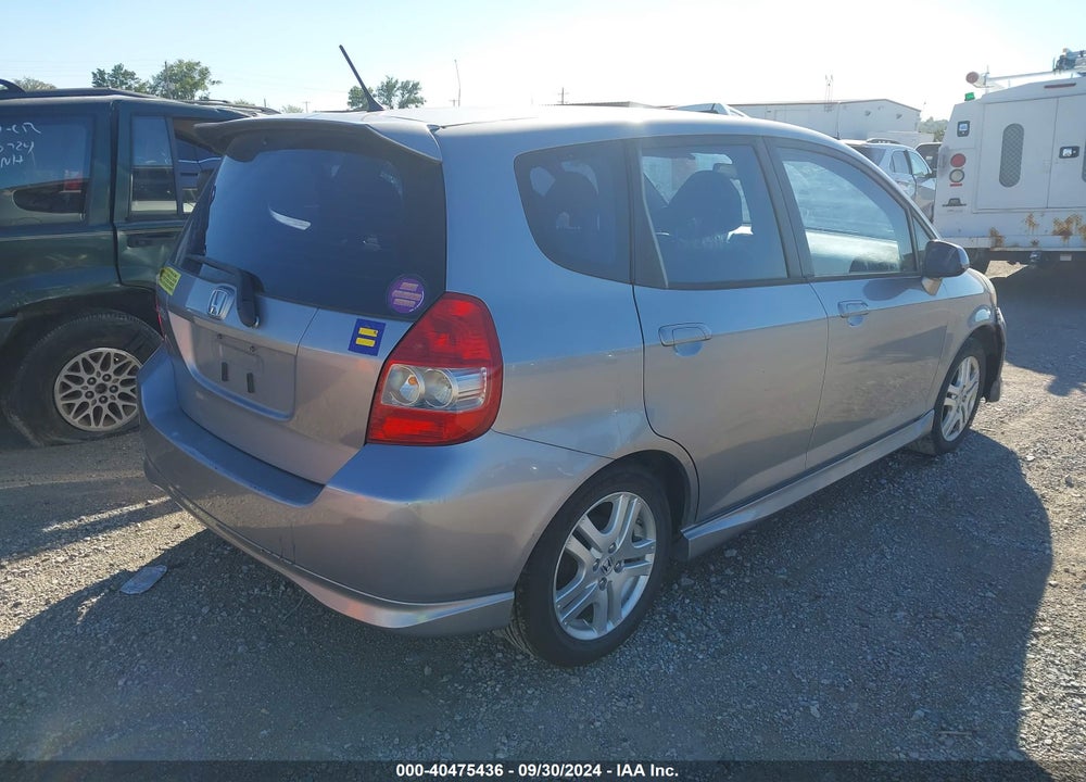 2008 HONDA FIT SPORT VIN: JHMGD37668S055453