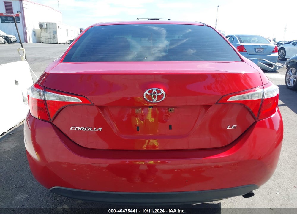 2016 TOYOTA COROLLA LE VIN: 2T1BURHE9GC735268