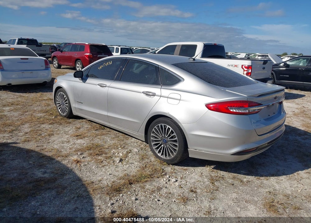 2018 FORD FUSION HYBRID TITANIUM VIN: 3FA6P0RU8JR131602