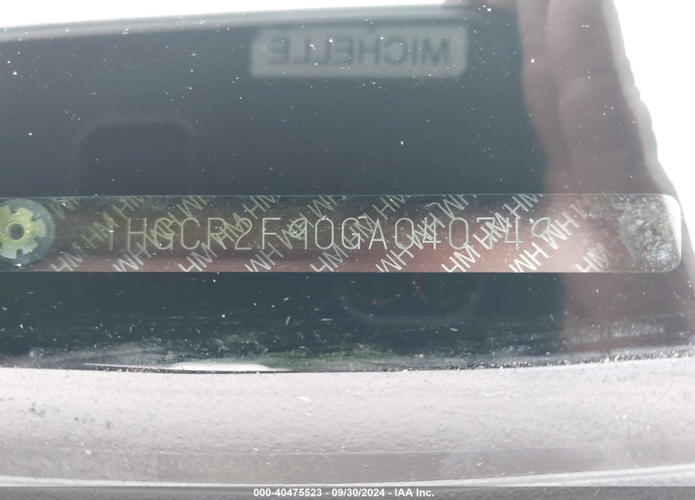 2016 HONDA ACCORD EX-L VIN: 1HGCR2F90GA040749