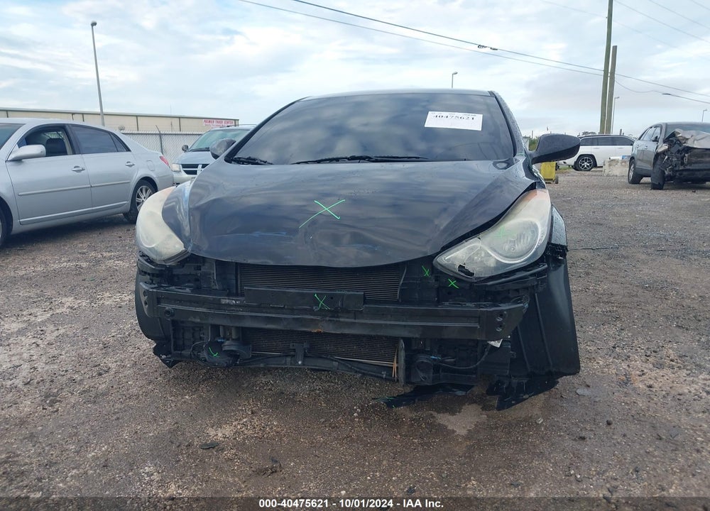 2013 HYUNDAI ELANTRA GLS VIN: 5NPDH4AE5DH343066