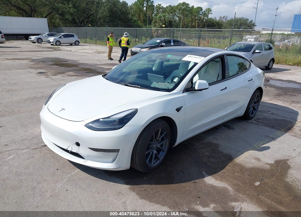 2022 TESLA MODEL 3 REAR-WHEEL DRIVE VIN: 5YJ3E1EA3NF198751