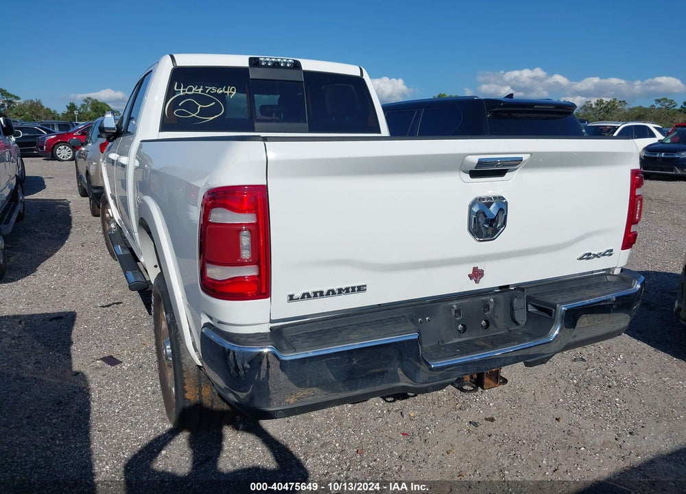 2020 RAM 2500 LAIE  4X4 6'4 BOX VIN: 3C6UR5FL3LG108187