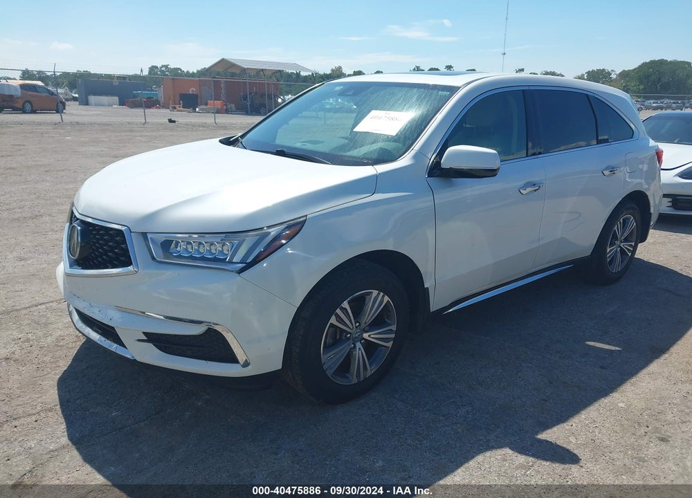 2019 ACURA MDX STANDARD VIN: 5J8YD3H39KL010262