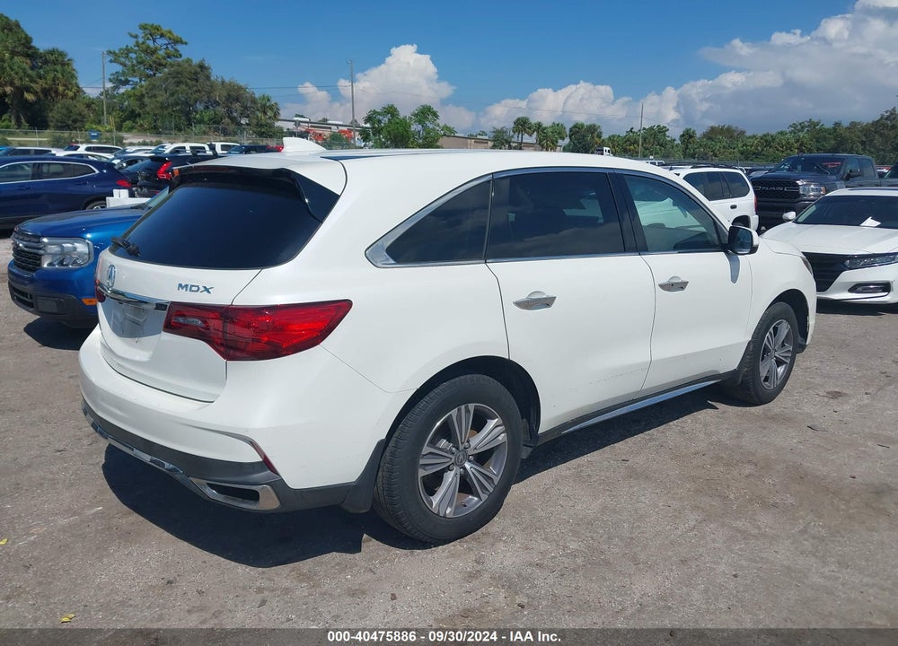 2019 ACURA MDX STANDARD VIN: 5J8YD3H39KL010262