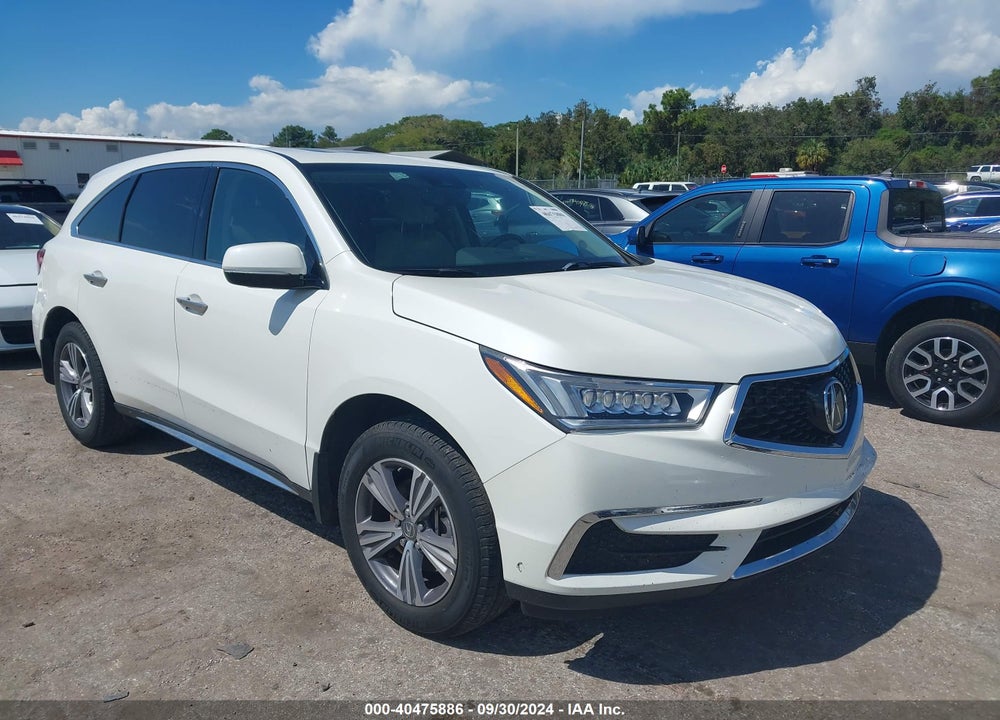 2019 ACURA MDX STANDARD VIN: 5J8YD3H39KL010262