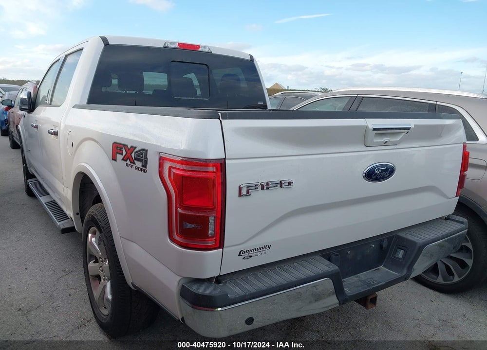 2017 FORD F-150 LARIAT VIN: 1FTEW1EG3HKD15469