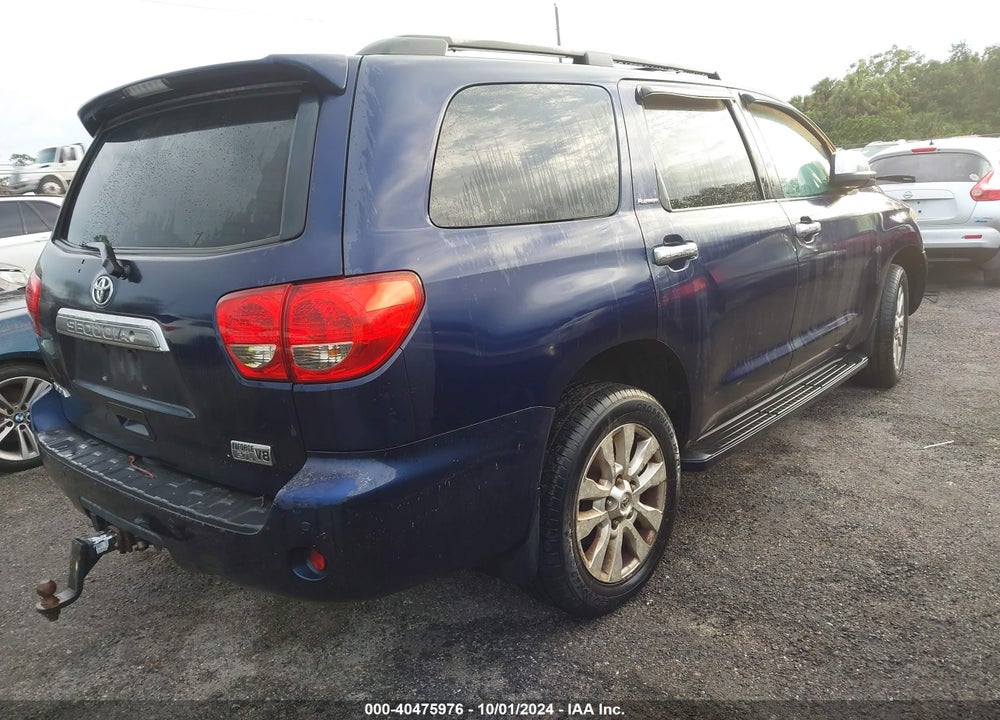 2008 TOYOTA SEQUOIA PLATINUM 5.7L V8 VIN: 5TDBY67A58S000538