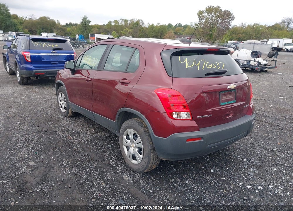 2016 CHEVROLET TRAX 1LS VIN: 3GNCJKSB0GL264070