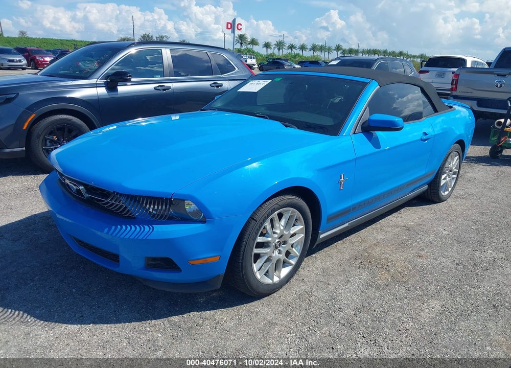 2012 FORD MUSTANG V6 PREMIUM VIN: 1ZVBP8EM0C5252429