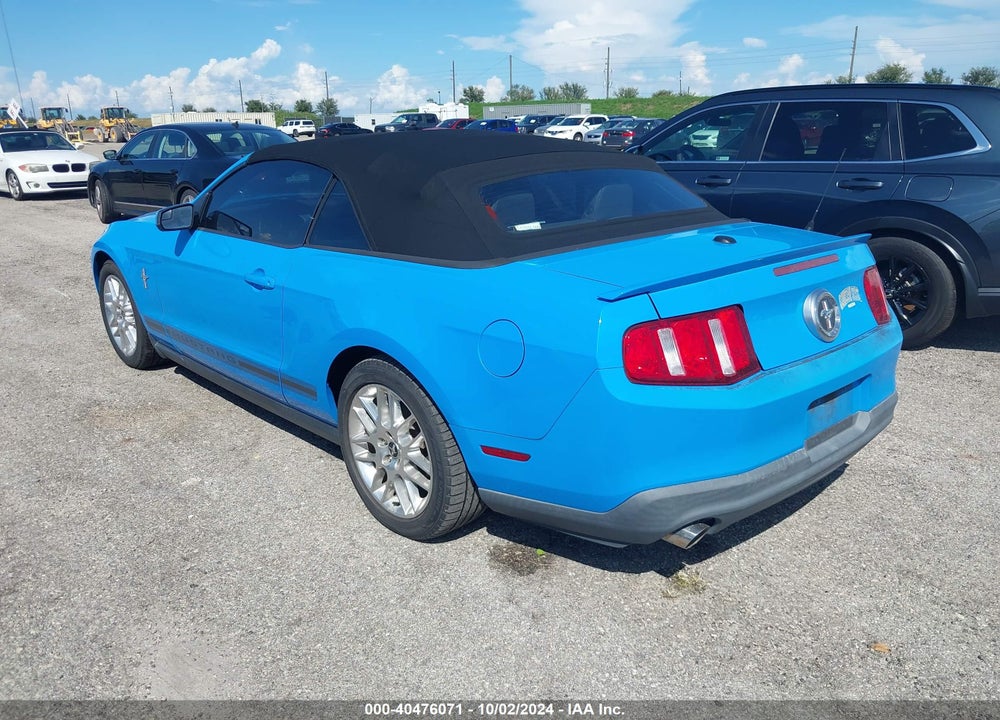 2012 FORD MUSTANG V6 PREMIUM VIN: 1ZVBP8EM0C5252429