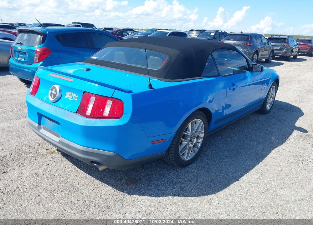 2012 FORD MUSTANG V6 PREMIUM VIN: 1ZVBP8EM0C5252429
