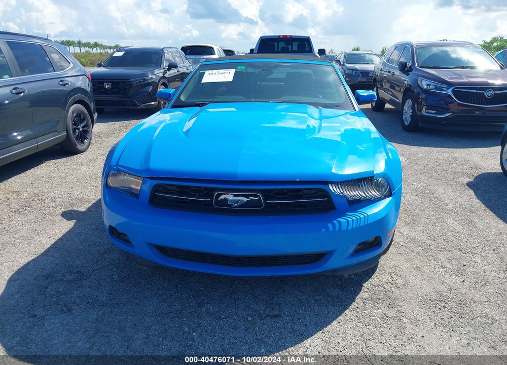 2012 FORD MUSTANG V6 PREMIUM VIN: 1ZVBP8EM0C5252429